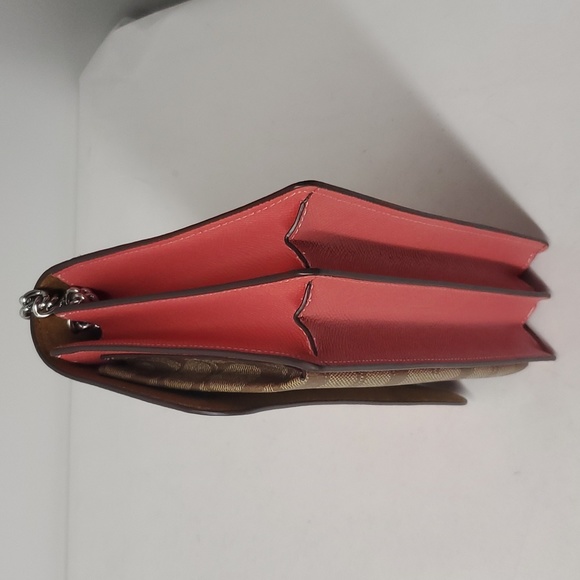 Coach 91019 Klare Crossbody In Signature Canvas SV/KHAKI/TANGERINE (Last One) - Picture 10 of 16